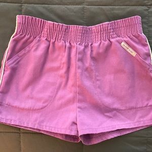 Purple Athletic Shorts with Side Pockets